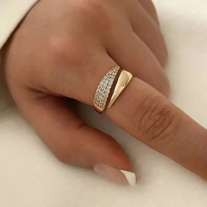 (1+1) Victoria™ | Bague avec pierres scintillantes