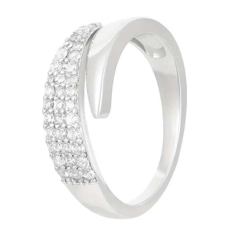 (1+1) Victoria™ | Bague avec pierres scintillantes