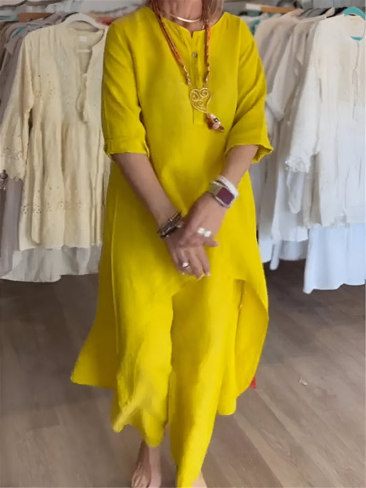 Mirelle™ | Ensemble d'été en mélange de coton léger