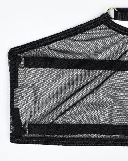 Eline™ | Ensemble de Lingerie en Mesh Transparent 4 Pièces