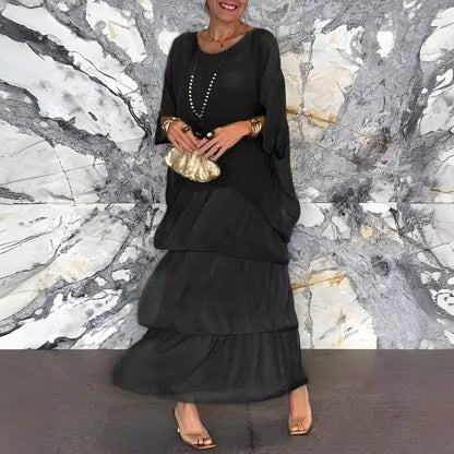 Monique™ | Robe en Chiffon avec Jupe en Cake