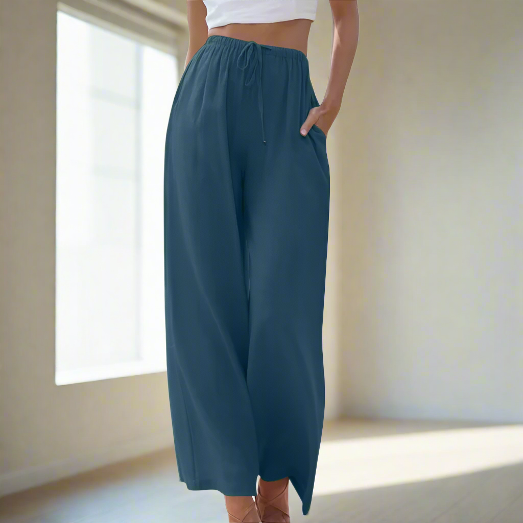 Lucienne™ | Pantalon en Lin Premium