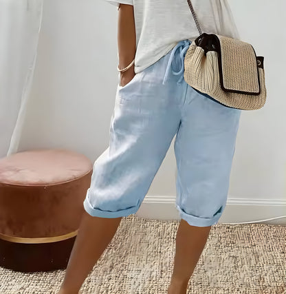 Hedwig™ | Pantalon Court en Lin pour Femmes