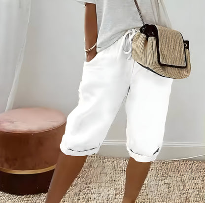 Hedwig™ | Pantalon Court en Lin pour Femmes