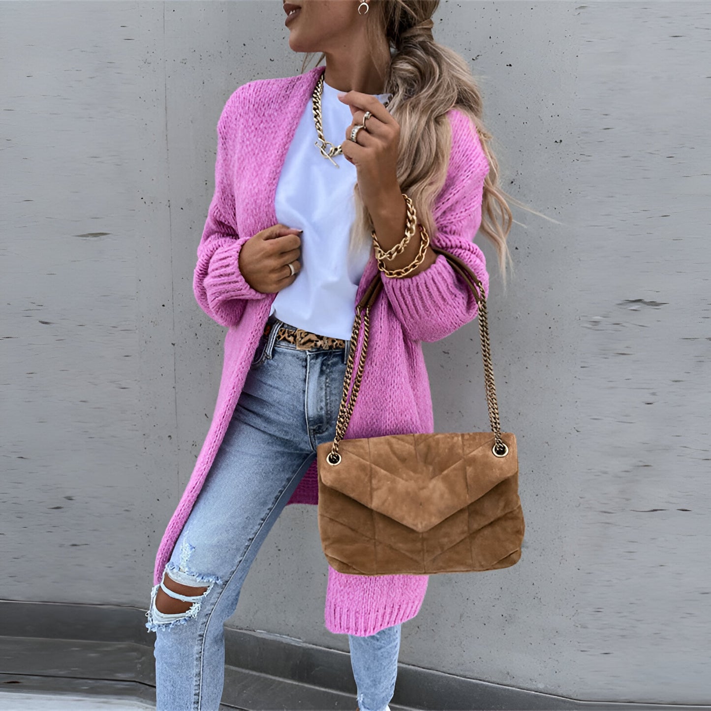 Elayna™ | Gilet Long et Chaud pour Femme