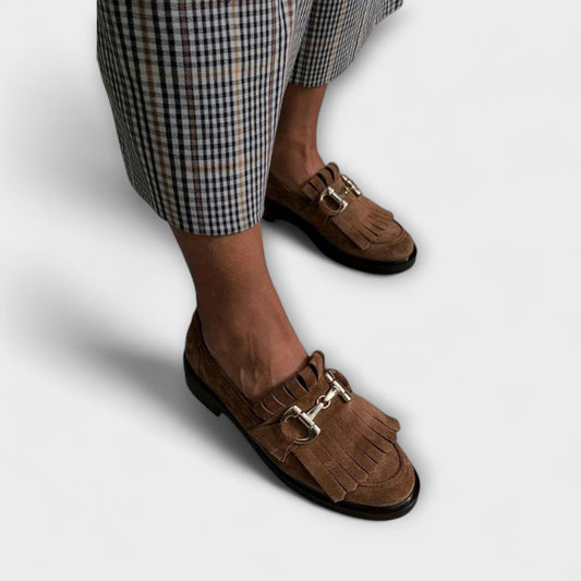 Liora™ | Mocassins Brun avec Bout Rond