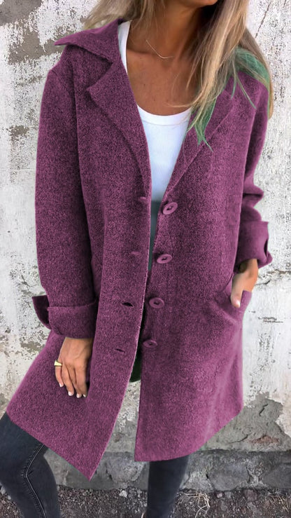 SOLÈNE™ | Manteau en Laine Classique Moderne