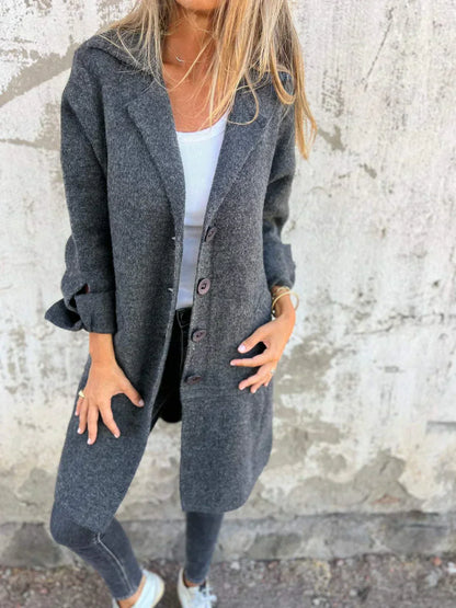 SOLÈNE™ | Manteau en Laine Classique Moderne