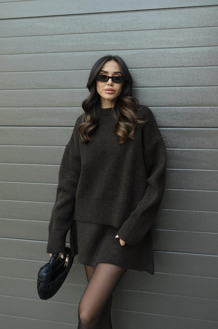 Chantal™ | Ensemble polyvalent Pull et Jupe