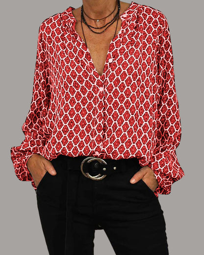 Diana™ | Blouse Classique à Col V