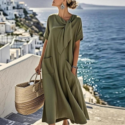 Emilia™ | Robe maxi avec nœud