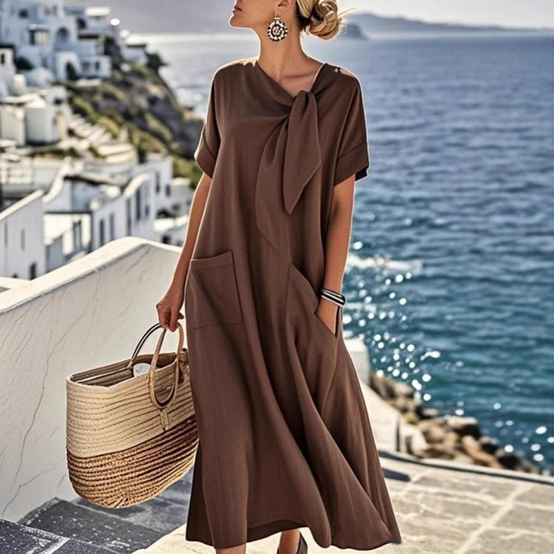 Emilia™ | Robe maxi avec nœud