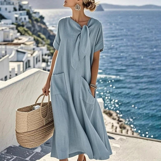 Emilia™ | Robe maxi avec nœud