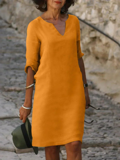 Josette™ | Robe Élégante avec Décolleté en V