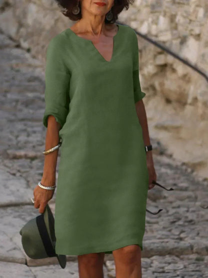 Josette™ | Robe Élégante avec Décolleté en V