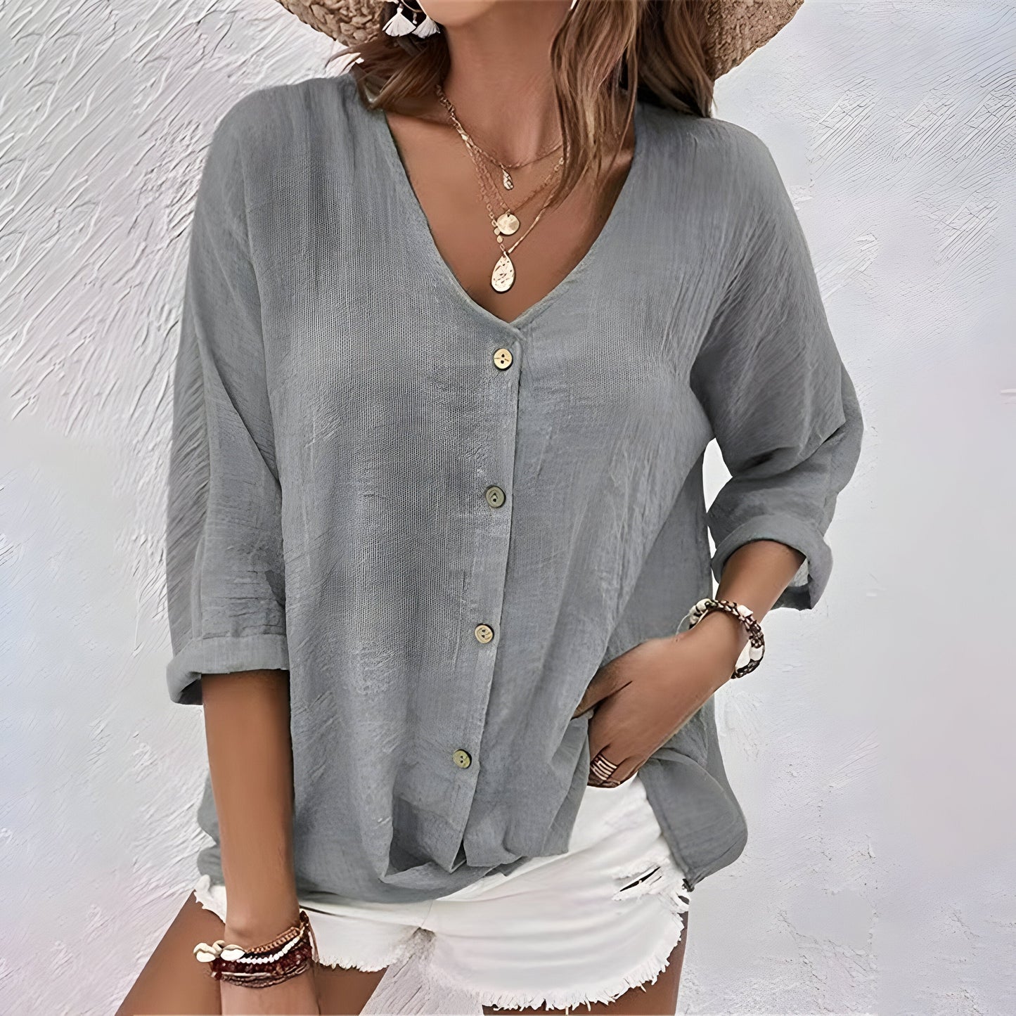 Ève™ | T-shirt d'été à col en V