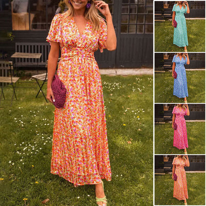 Mirabelle™ | Robe à décolleté en V et Imprimé
