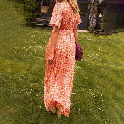 Mirabelle™ | Robe à décolleté en V et Imprimé