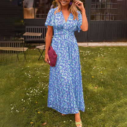 Mirabelle™ | Robe à décolleté en V et Imprimé