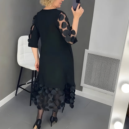 Sarah™ | Robe midi avec Détails Élégants