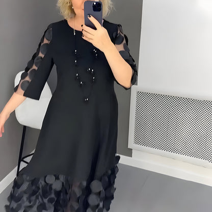 Sarah™ | Robe midi avec Détails Élégants