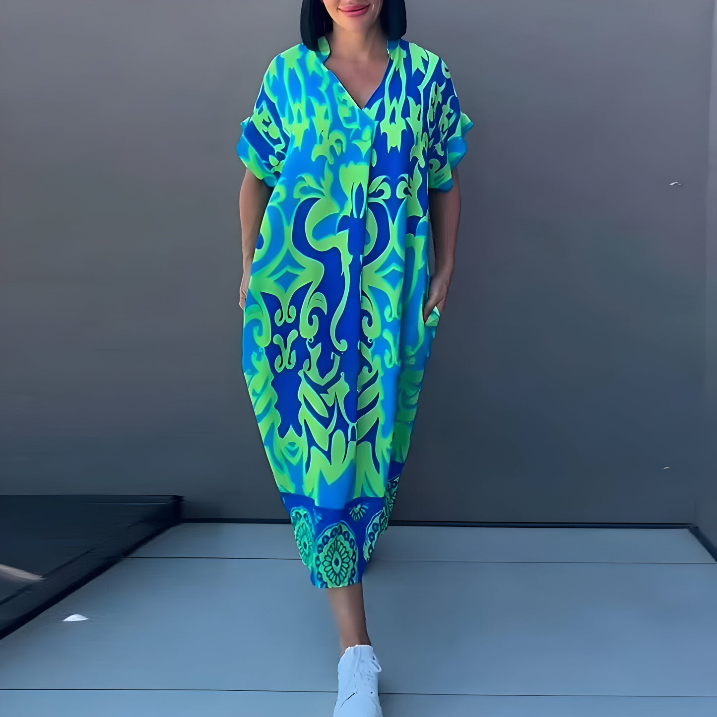 Zoé™ | Robe Maxi avec Imprimé Coloré