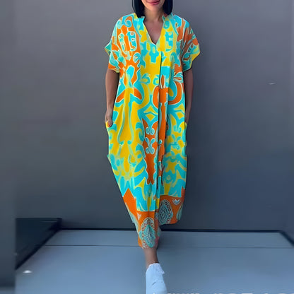 Zoé™ | Robe Maxi avec Imprimé Coloré